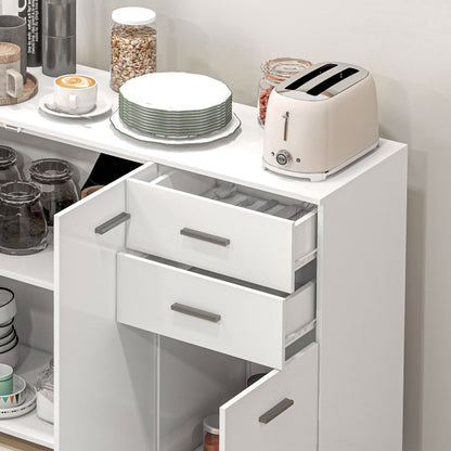 Fini Refa White Modern Sideboard 2 Drawers 3 Doors
