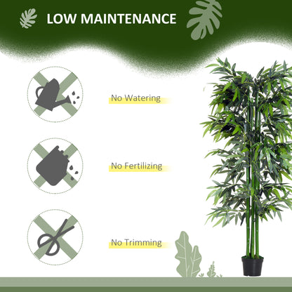 Marifa Artificial Bamboo Style Tree In Pot For Interior Planters And Office Spaces