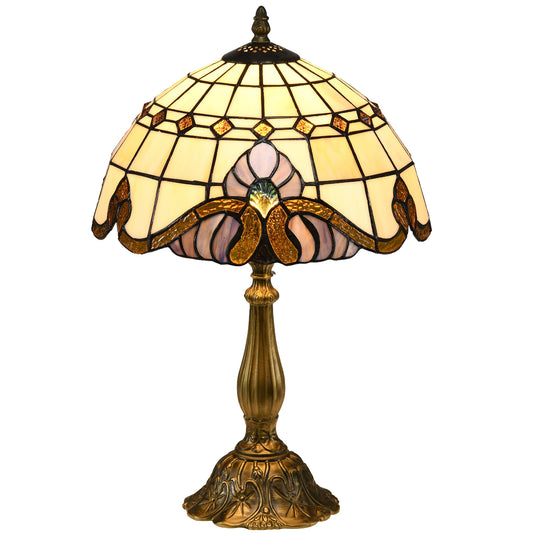Noka Neno Glass And Metal Multi Colour Handcrafted Stained Glass Table Lamp