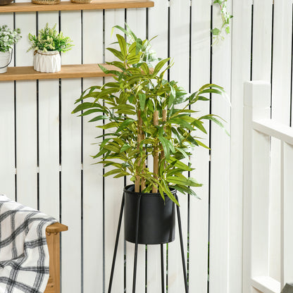 Diso Set Of 2 Artificial Bamboo Desk Style Trees In Pots H8 60cm Green