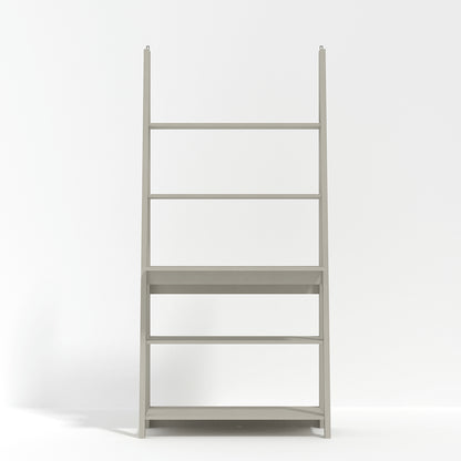 Athy Grey Wooden Ladder Desk 5 Shelves