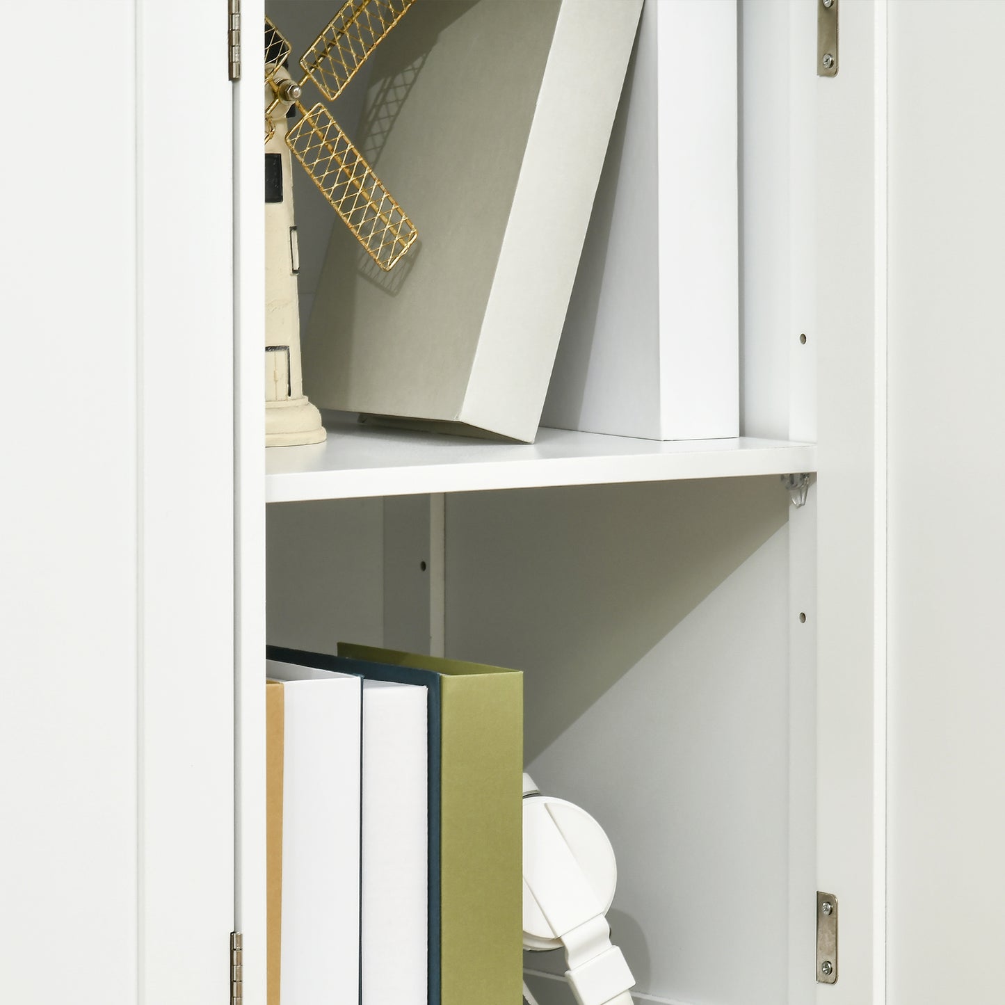 Totoro White Sideboard With Natural Top 3 Doors 3 Drawers 3 Shelves