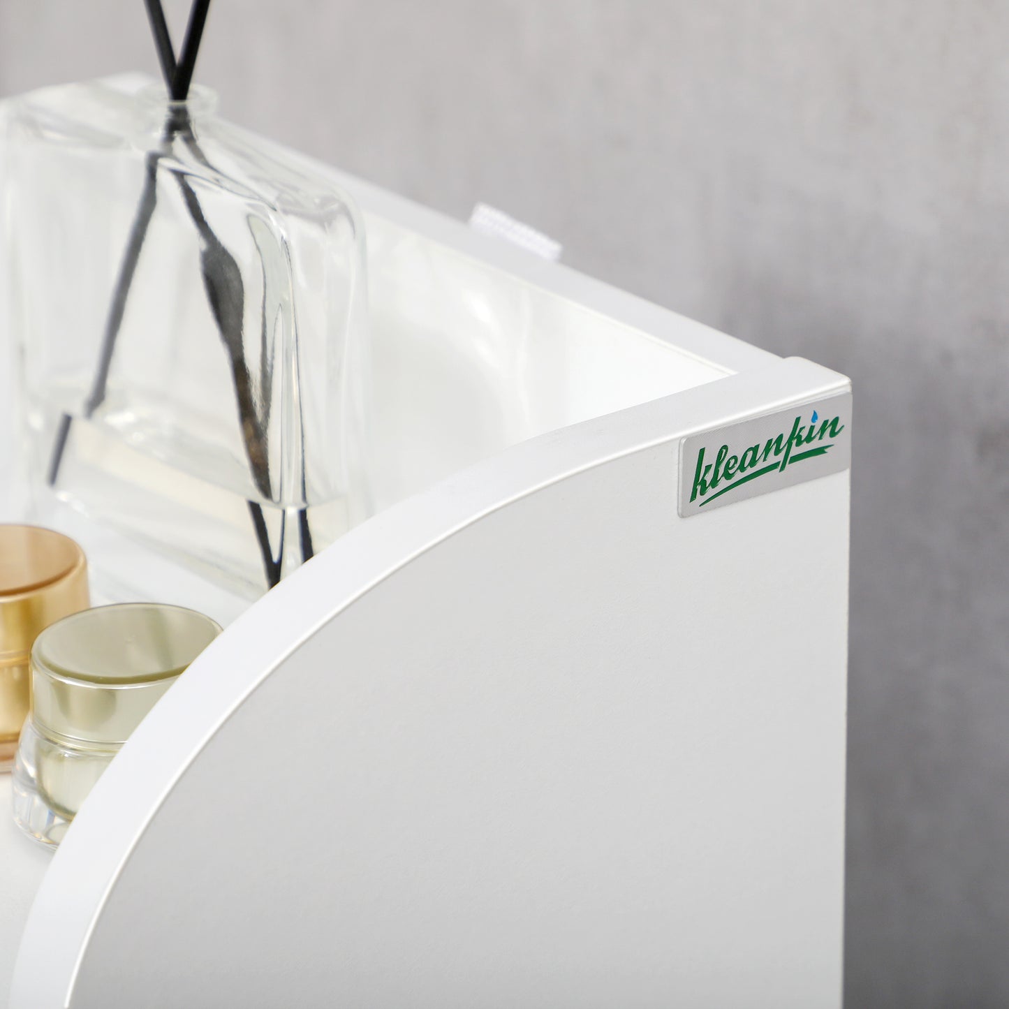 Vale Compact Narrow Bathroom Storage Cabinet In White