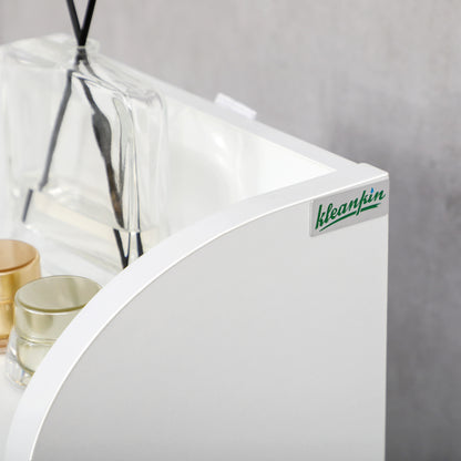 Vale Compact Narrow Bathroom Storage Cabinet In White