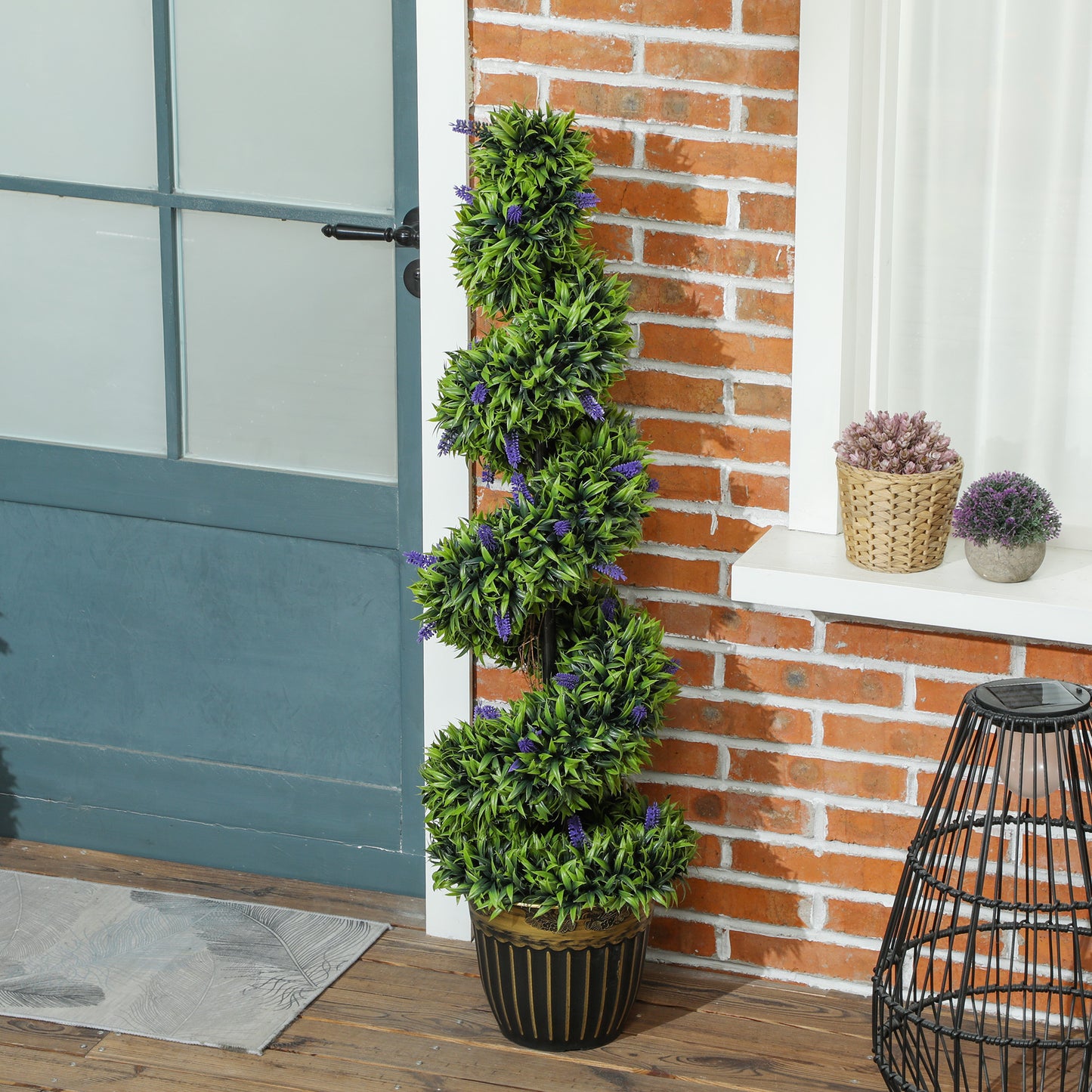 Ribara Set Of 2 Artificial Lavender Style Trees H8 115cm