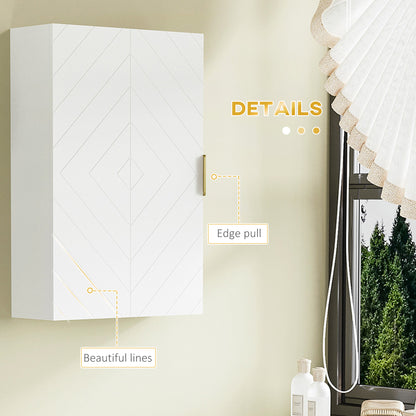 Mivi Hano Over Toilet Wall Mounted Storage Cabinet With Adjustable Shelving White