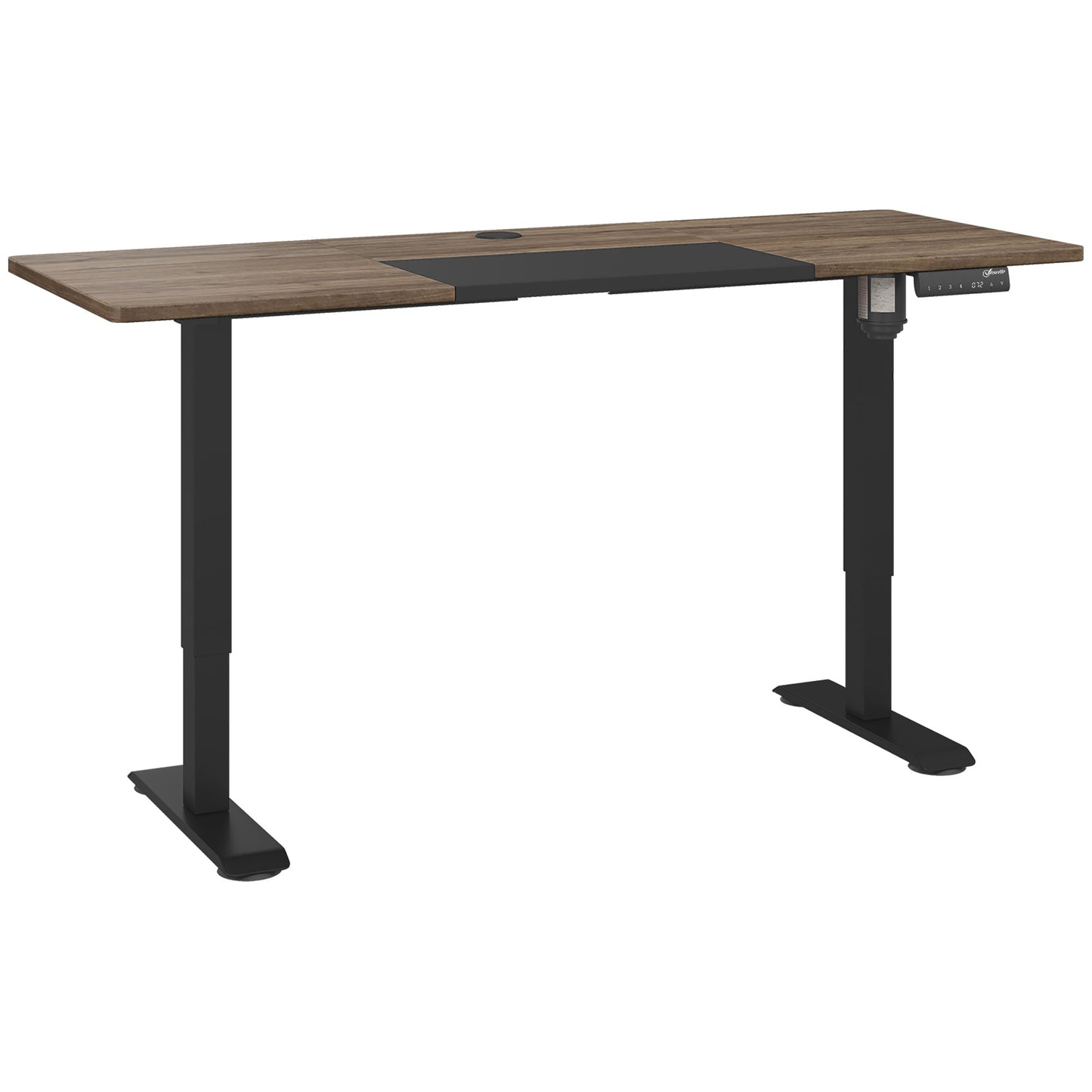 Moratti 140cm Metal Black Adjustable Electric Standing Desk With LED Display