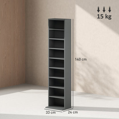 Hato Vimi Wood Grey Narrow CD Storage Unit With 260 Disc Capacity