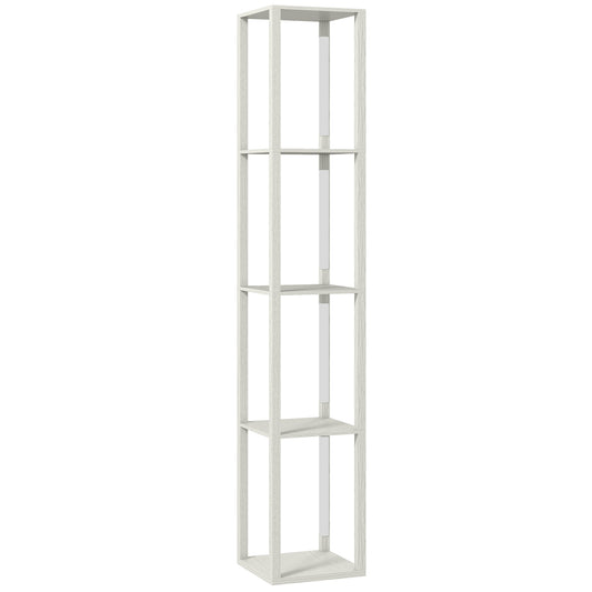 Mare Wood Oak Shelf Floor Lamp With 3 Brightness Levels