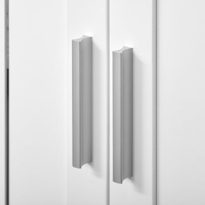 Novaso White Under Sink Vanity Unit With Double Doors And Adjustable Shelving Modern Design