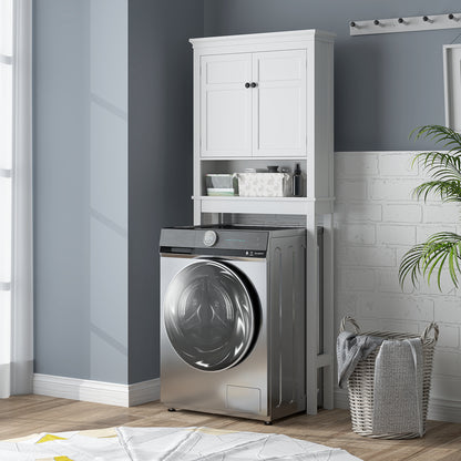 Nivele Over Toilet And Appliance Storage Cabinet In White