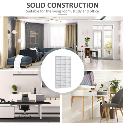 Vemini Wood White Storage Unit With 33 Adjustable Compartments