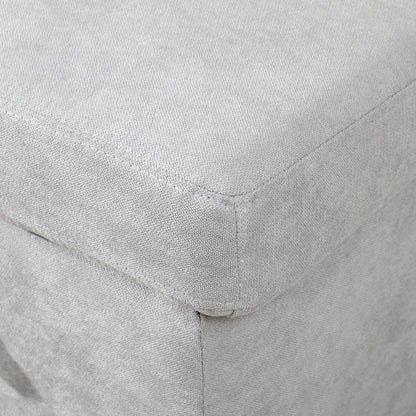 Tafaha Light Grey Pull Out Sofa Bed With Storage and Side Pockets