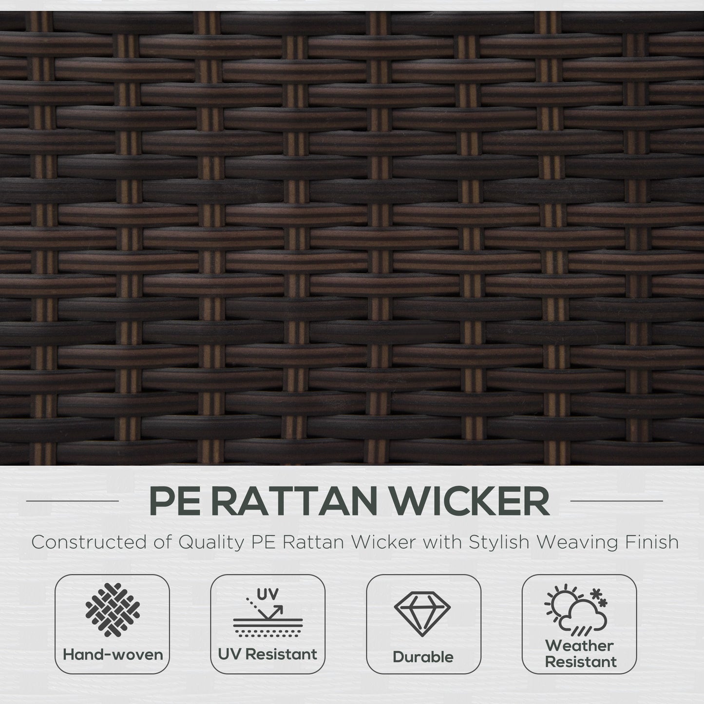 Rado Brown Rattan Single Outdoor Armchair With Armrests