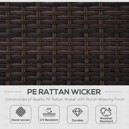 Rado Brown Rattan Single Outdoor Armchair With Armrests