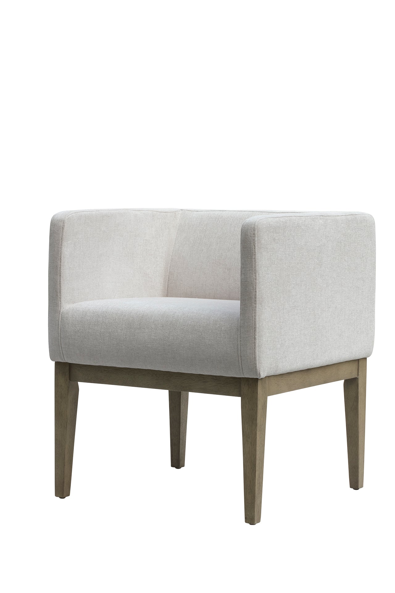 Jacarei Natural Linen and Oak Accent Chair