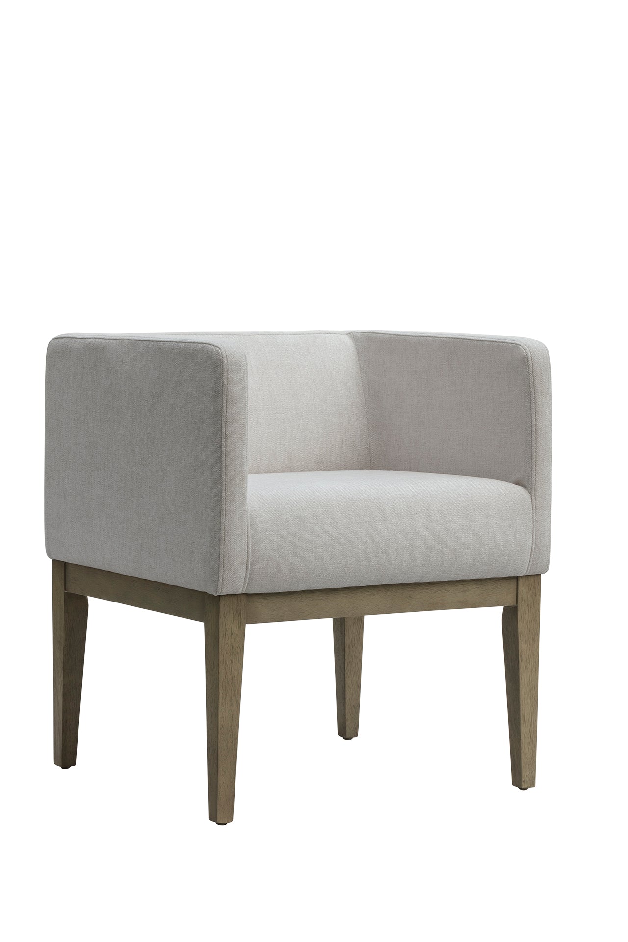 Jacarei Natural Linen and Oak Accent Chair