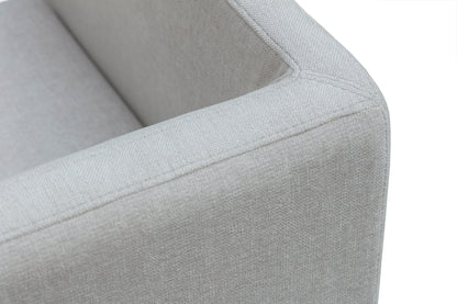 Jacarei Natural Linen and Oak Accent Chair
