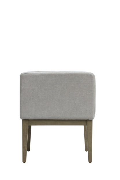 Jacarei Natural Linen and Oak Accent Chair
