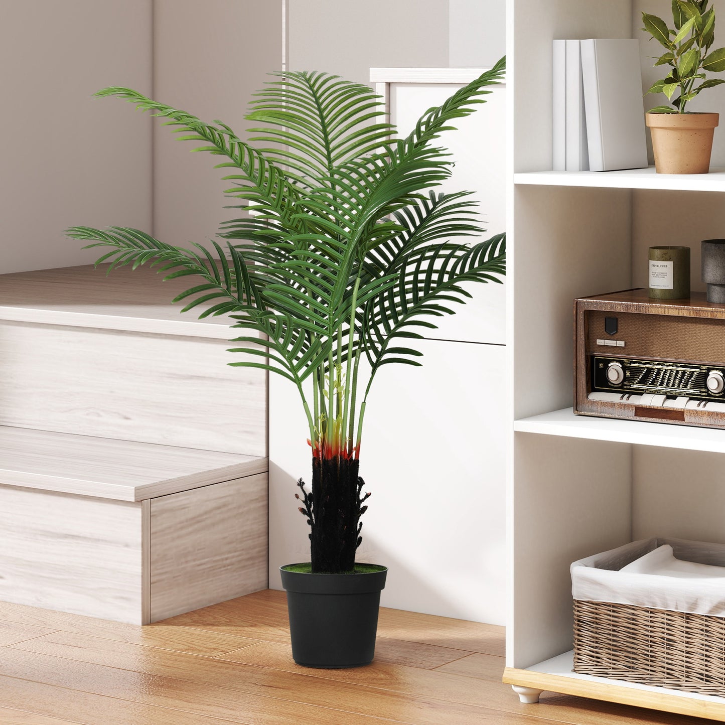 Sule Artificial Areca Palm With Compact Leaf Form In Pot H8 120cm Green