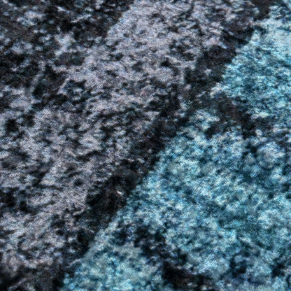 Sero Zino Polypropylene Blue Geometric Area Rug 160 x 230 cm