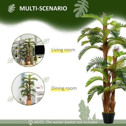 Nohane Roma Artificial Green Fern Style Plant In Pot For Interior Decorative Use