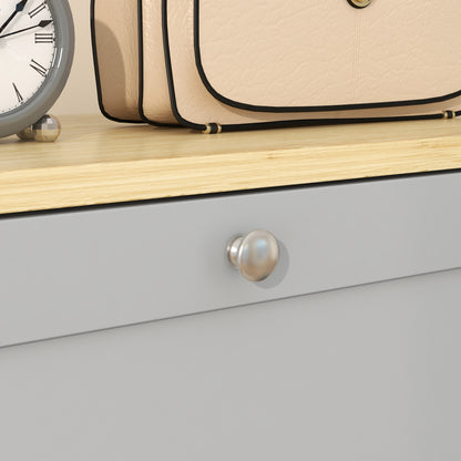 Sari Wooden Grey Compact 3 Drawer Shoe Cabinet