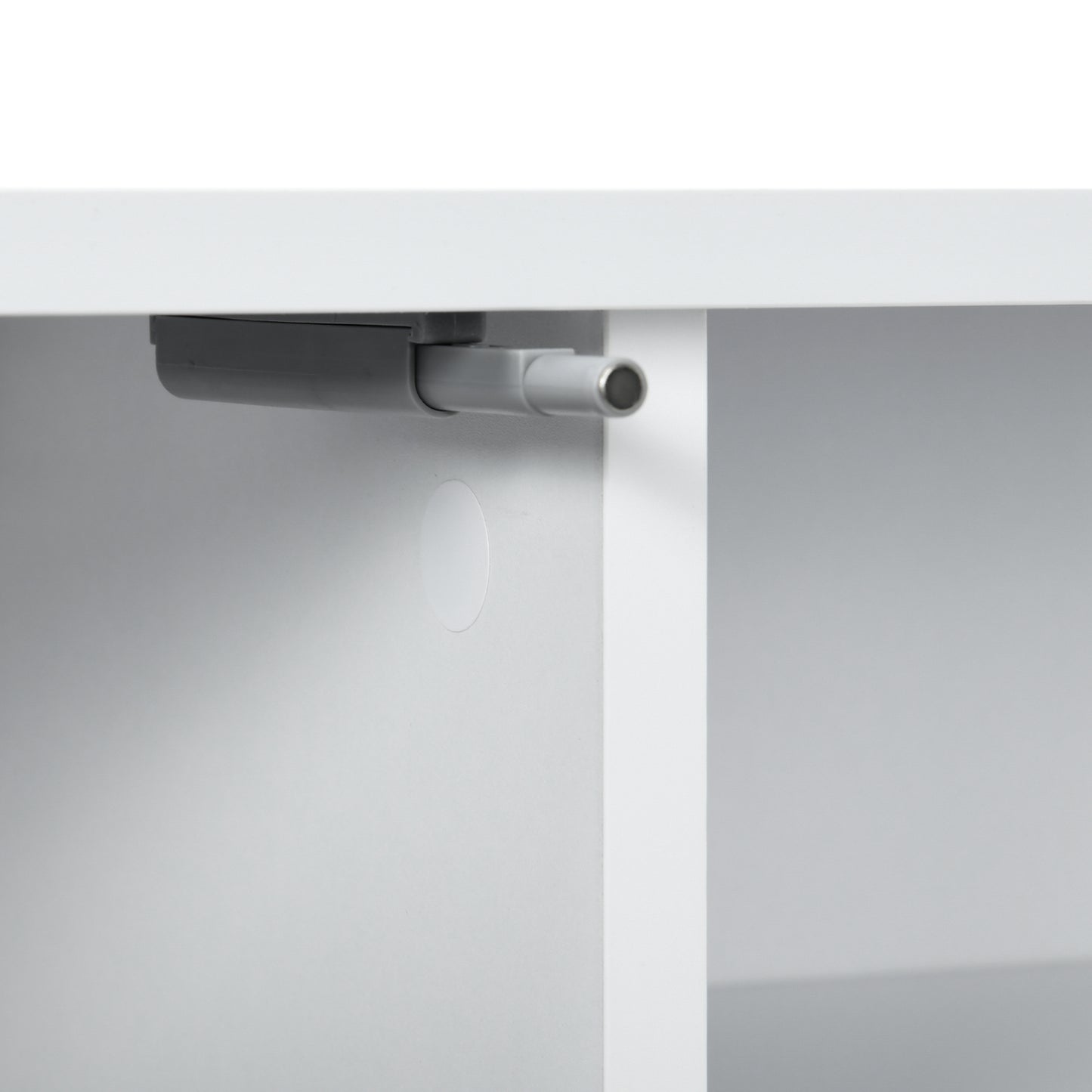 Lumipa 140cm High Gloss White Floating TV Stand With Open Shelves And Doors For Screens Up To 60 Inches