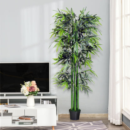 Marifa Artificial Bamboo Style Tree In Pot For Interior Planters And Office Spaces