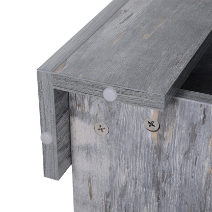 Rebane Wood Effect Grey 2 Tier Coffee Table With Lower Storage Shelf