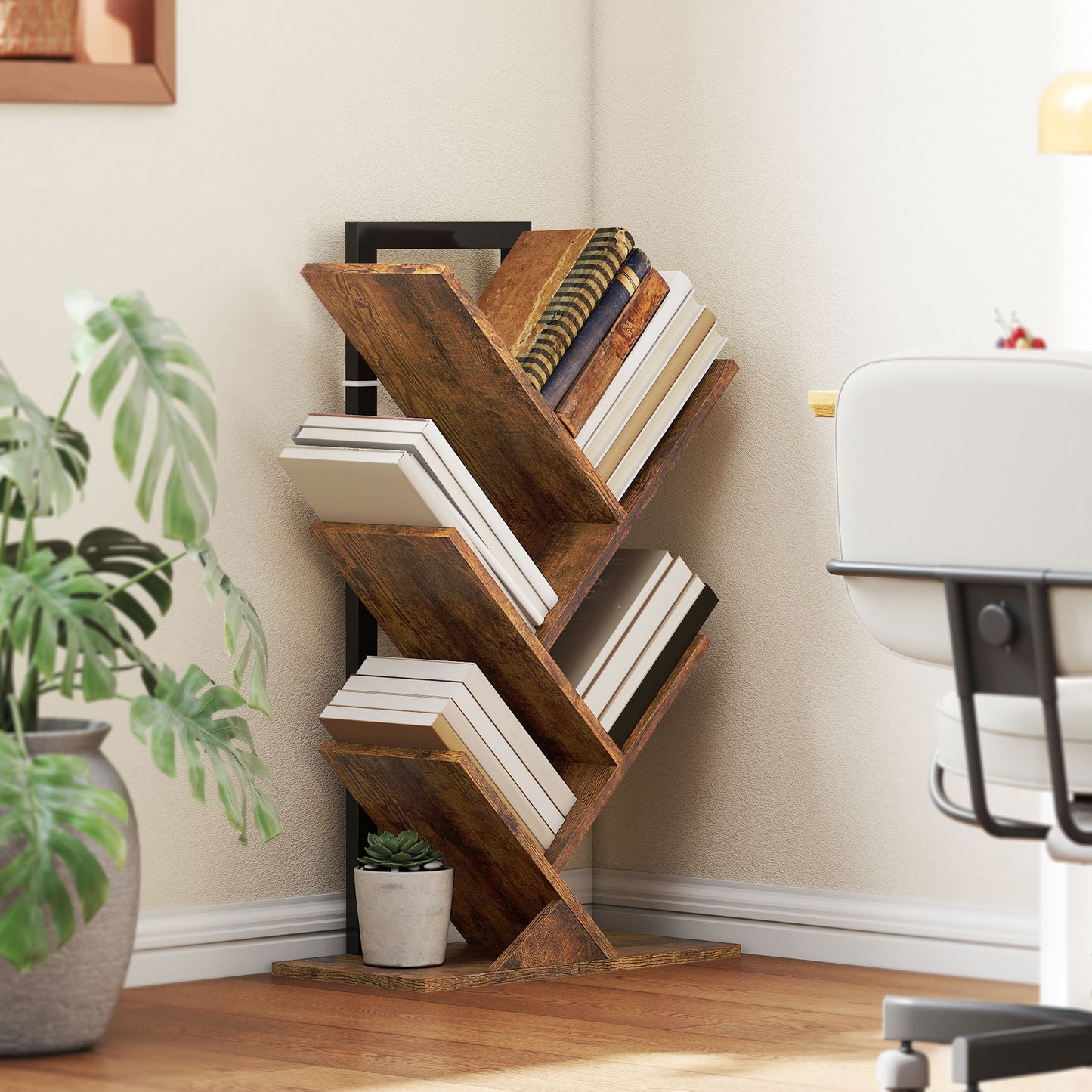 Rori Wood Wood Effect 4 Section Tree Style Bookcase