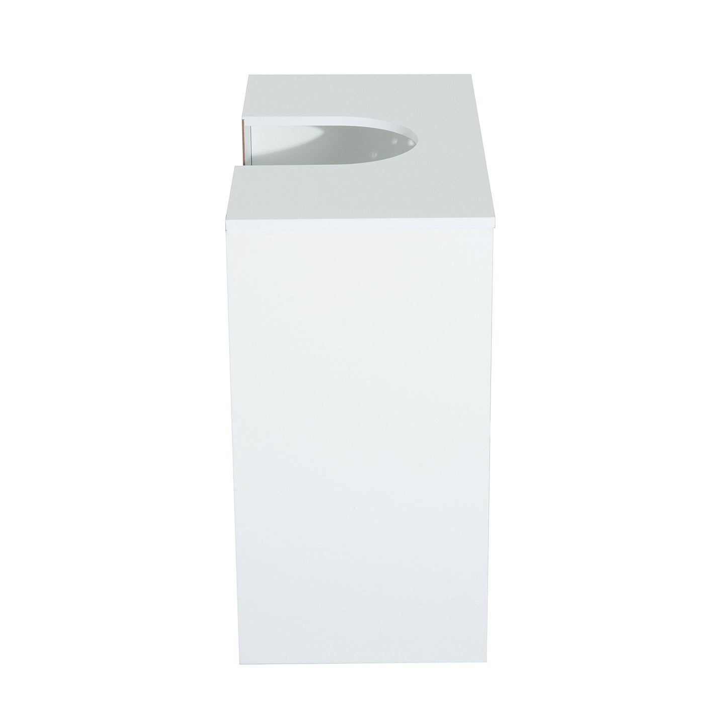 Seni Under Sink Bathroom Storage Cabinet With Double Doors In Wood Finish