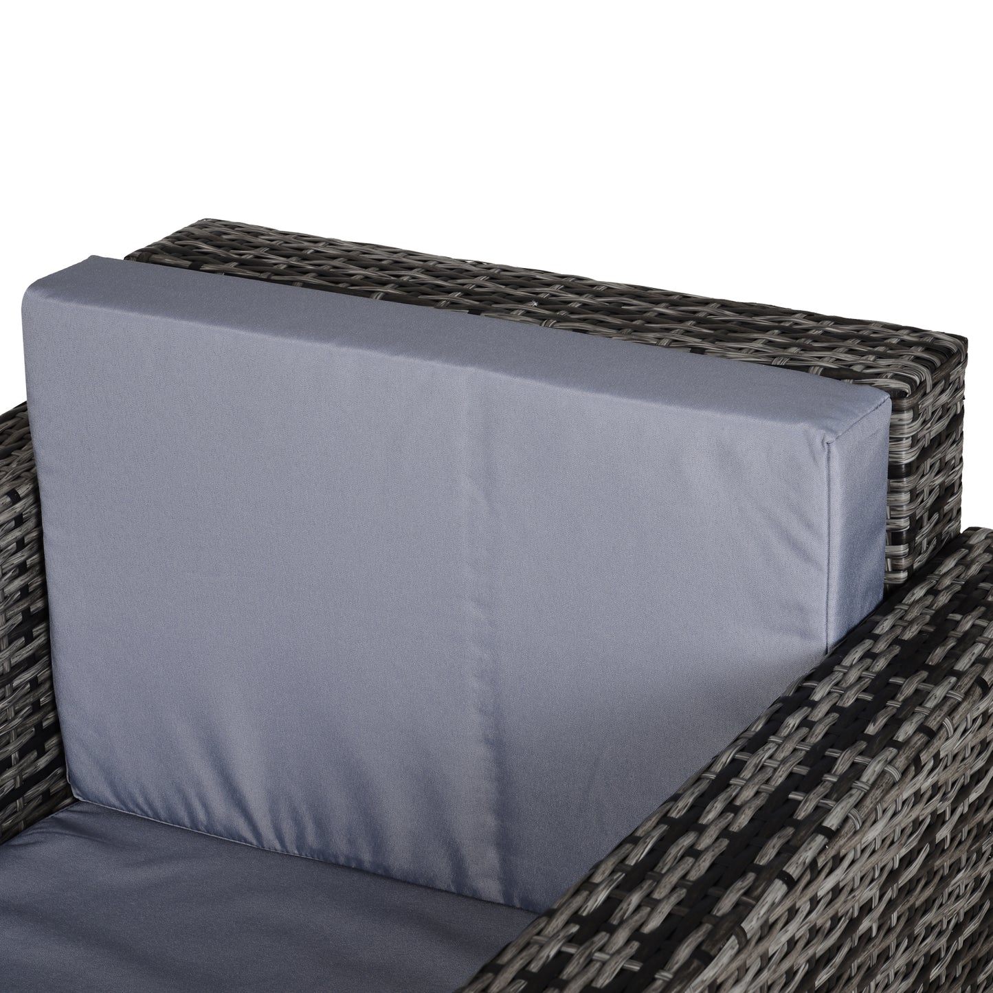 Roso Naba Rattan Grey Outdoor Armchair With Cushion