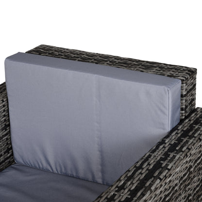 Roso Naba Rattan Grey Outdoor Armchair With Cushion