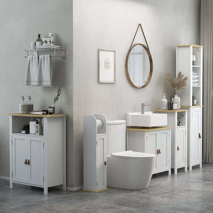 Sasa Bafa Slim Bathroom Storage Cabinet In White