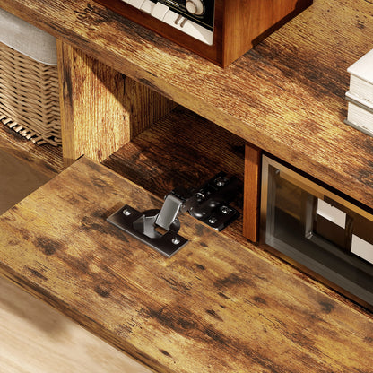 Avamoro 120cm Rustic Brown Floating TV Unit For Screens Up To 50 Inches