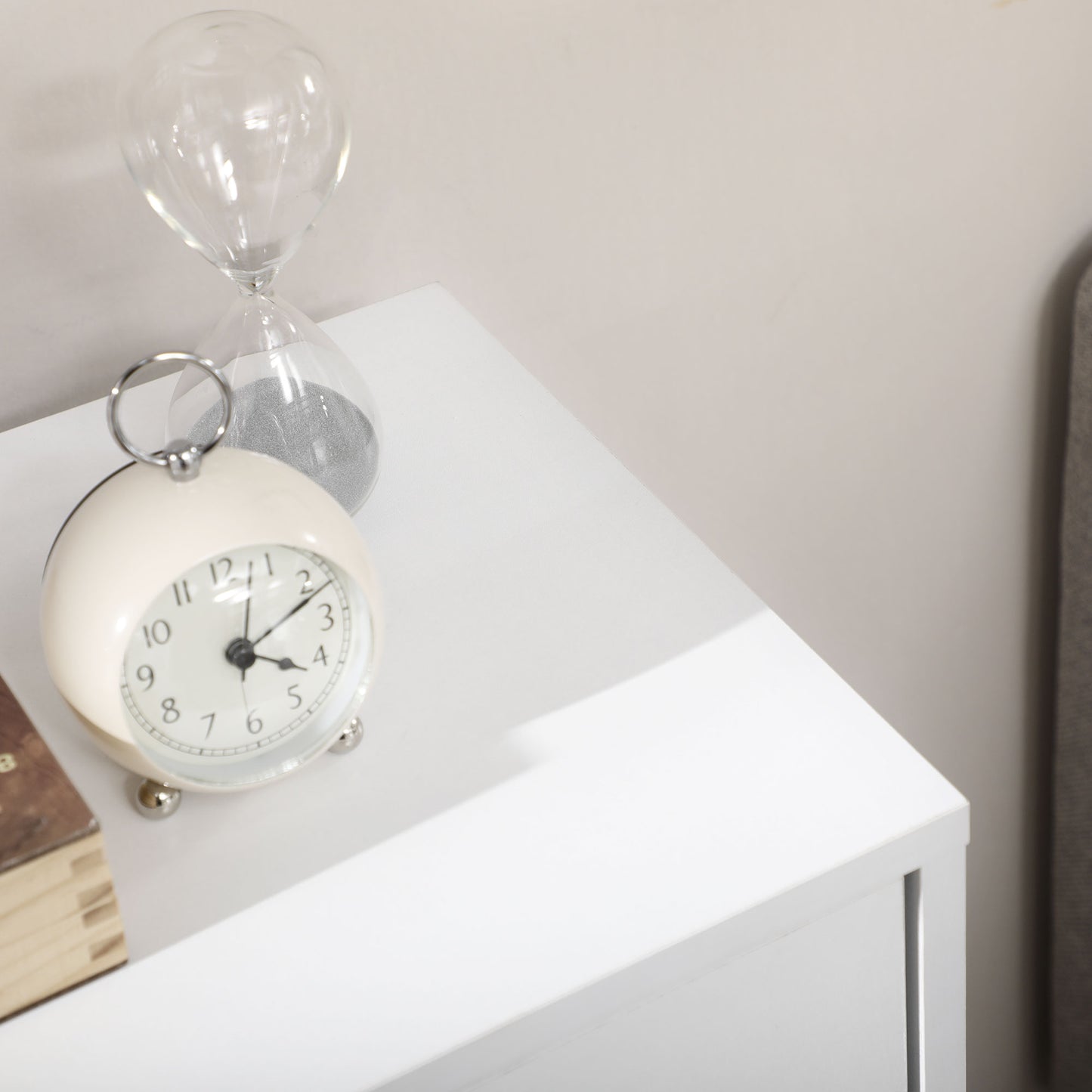 Sopake White Freestanding Storage Cabinet With 4 Drawers And Lower Cupboard