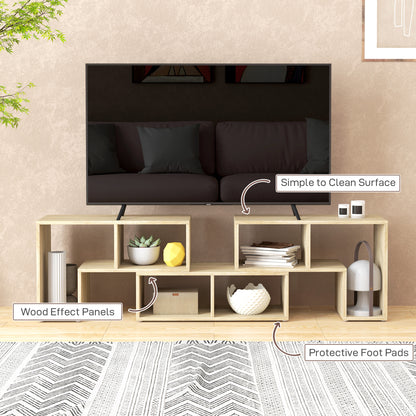 Tota 134cm Natural Wood Effect 3 Block Modular TV Stand