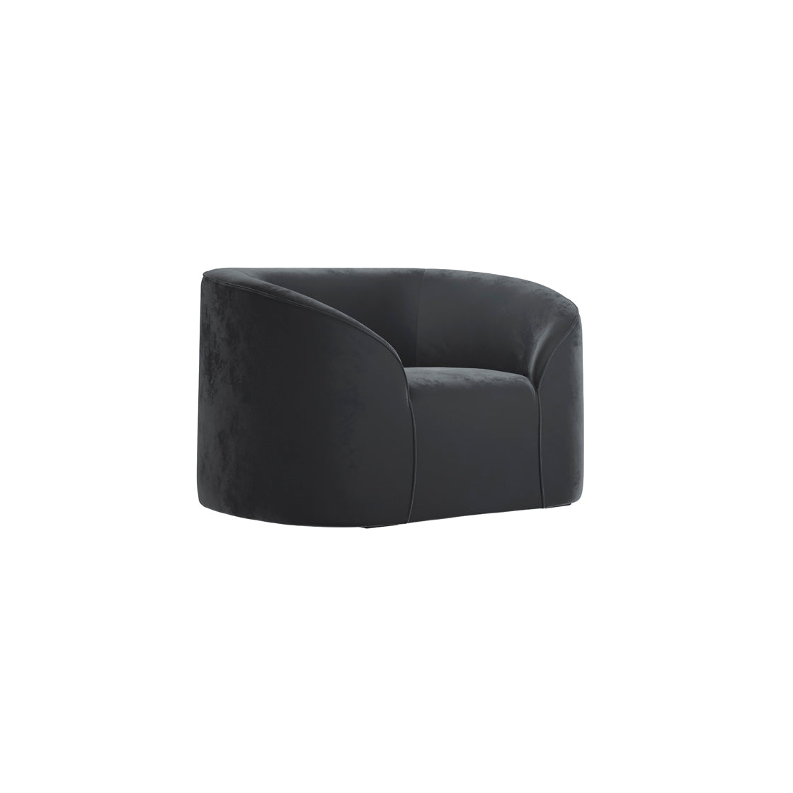 Carlow Black Velvet Armchair