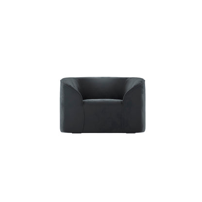 Carlow Black Velvet Armchair