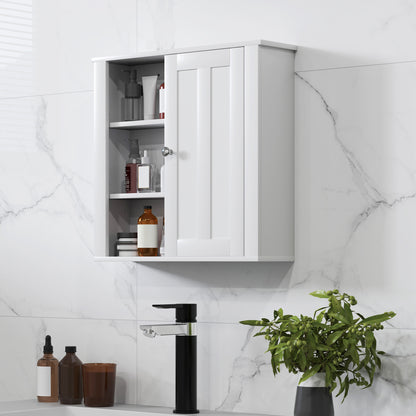Norayo Minimal White Bathroom Storage Cabinet With Clean Line Design