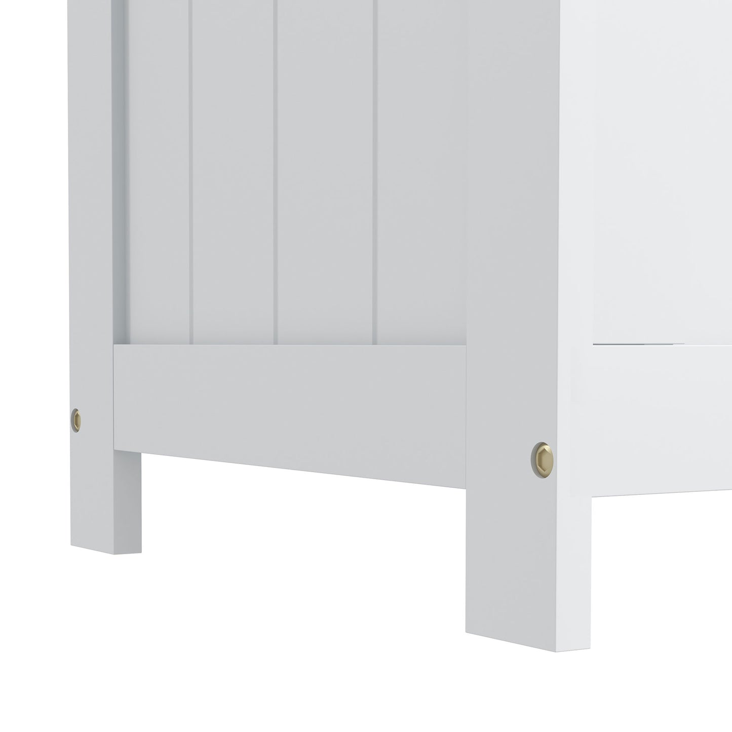 Halumo White Wooden Panelled Blanket Storage Chest