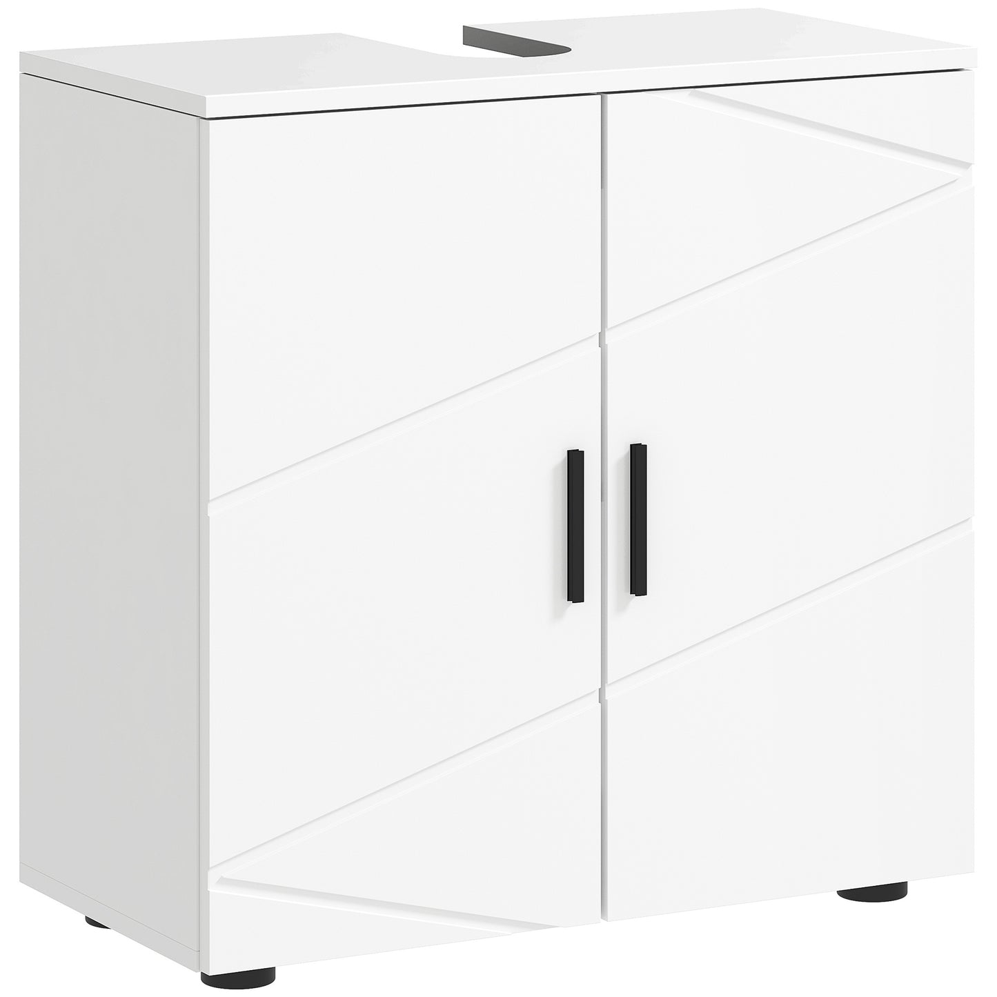 Badosu Luni Under Sink Bathroom Storage Cabinet With Internal Shelving White