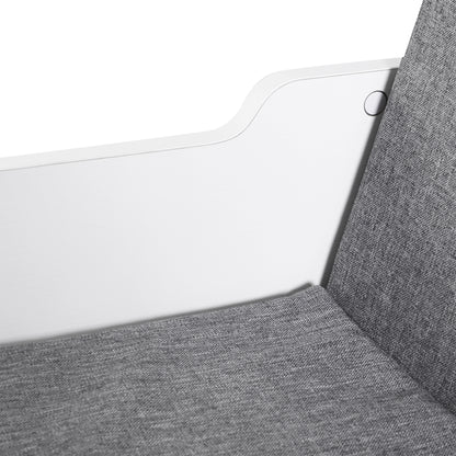 Vezito Wood White Cube Bookcase With Cushioned Seat