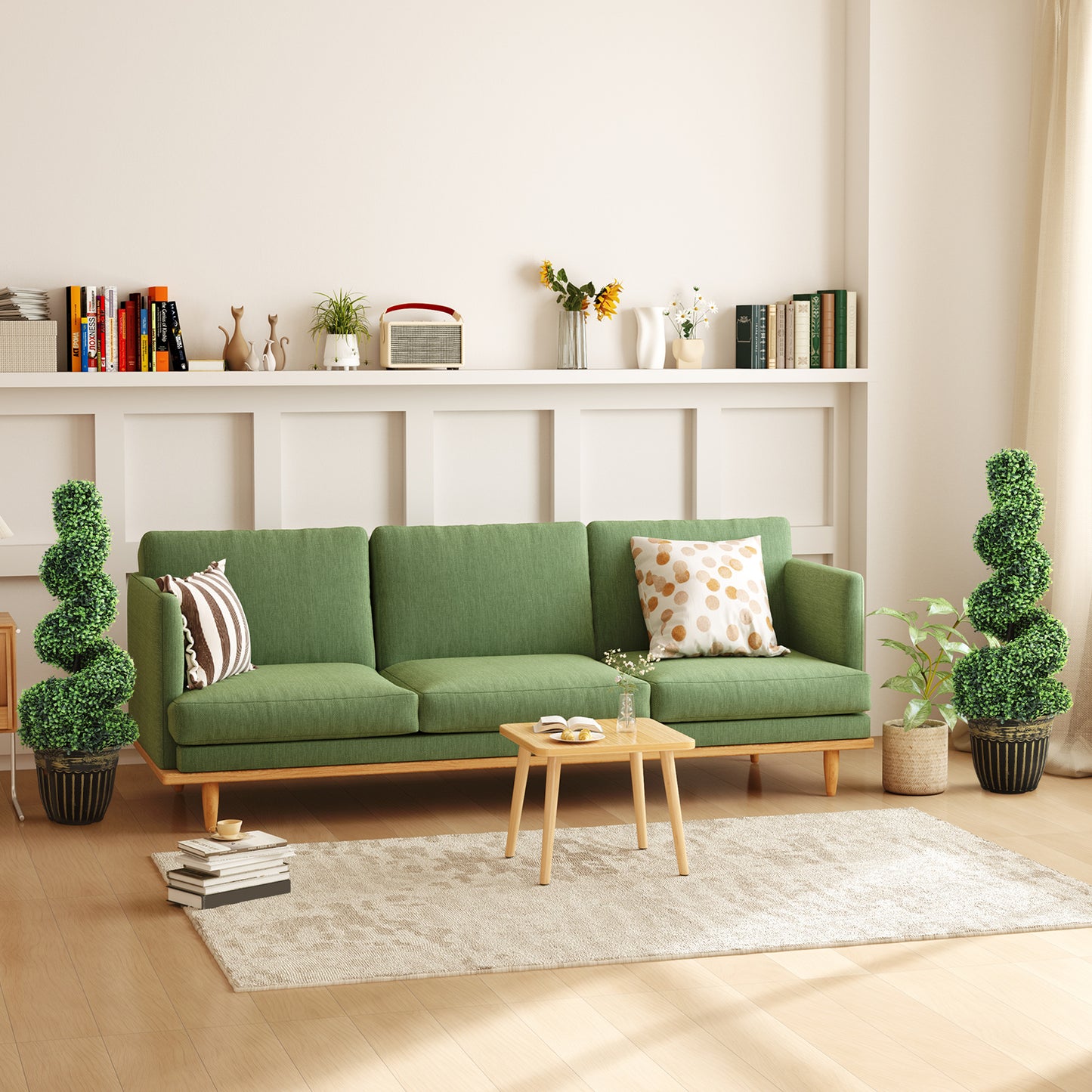 Kayoyo Set Of 2 Artificial Spiral Boxwood Topiary Trees For Decorative Placement