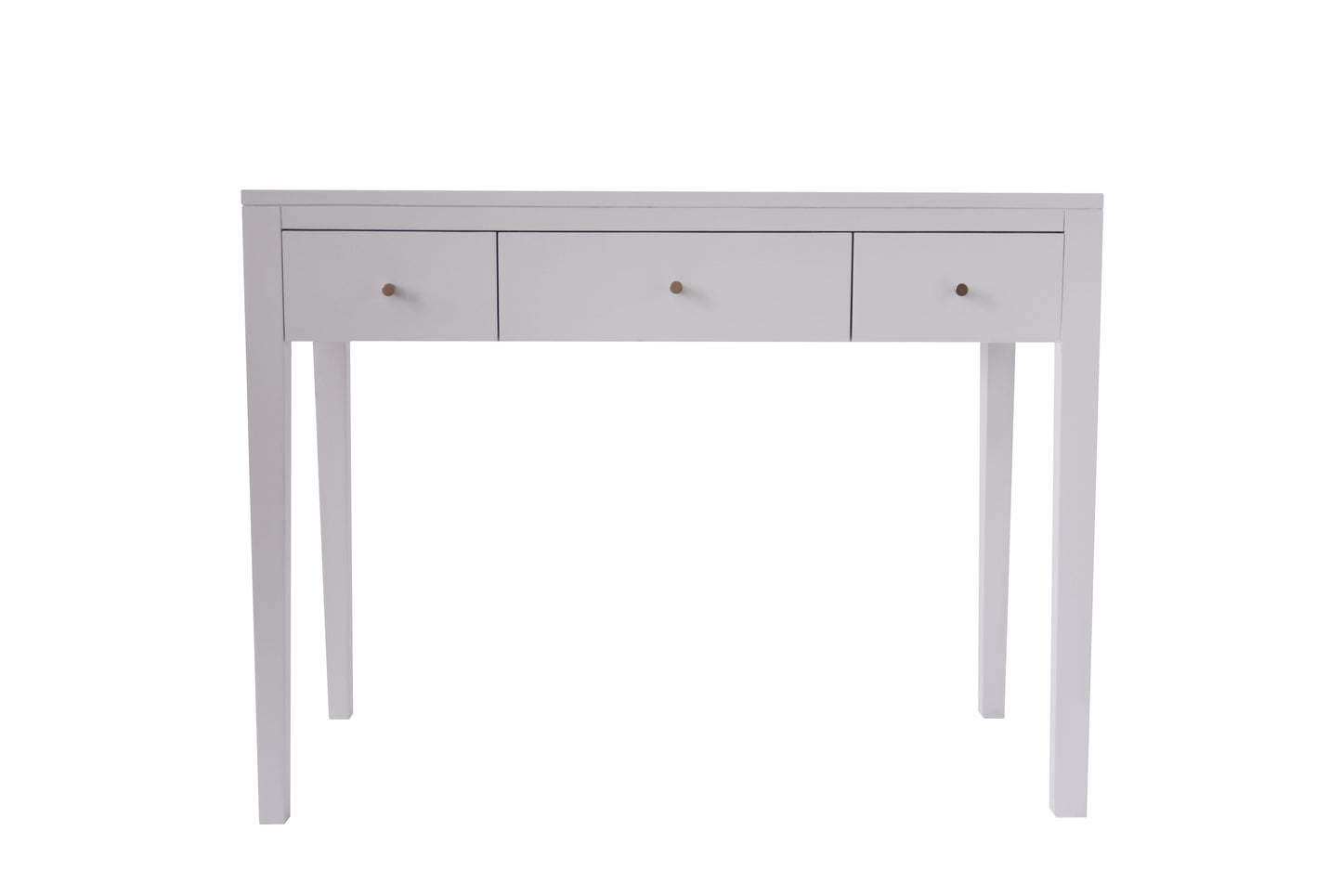 Cordoba White Wood Grain Three Drawer Desk