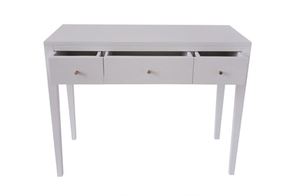 Cordoba White Wood Grain Three Drawer Desk