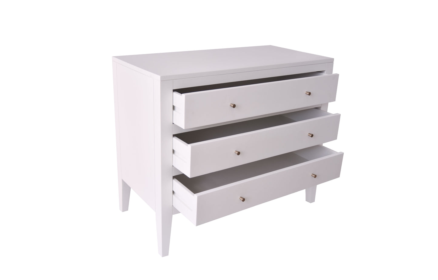 Cordoba White Wood Grain 3 Drawer Chest