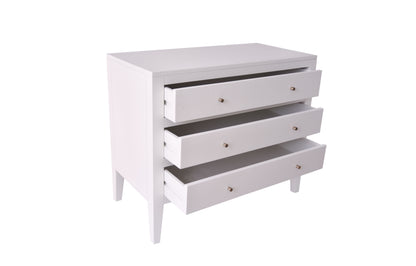 Cordoba White Wood Grain 3 Drawer Chest