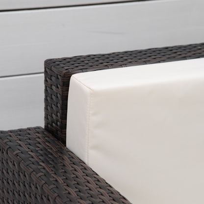 Rado Brown Rattan Single Outdoor Armchair With Armrests